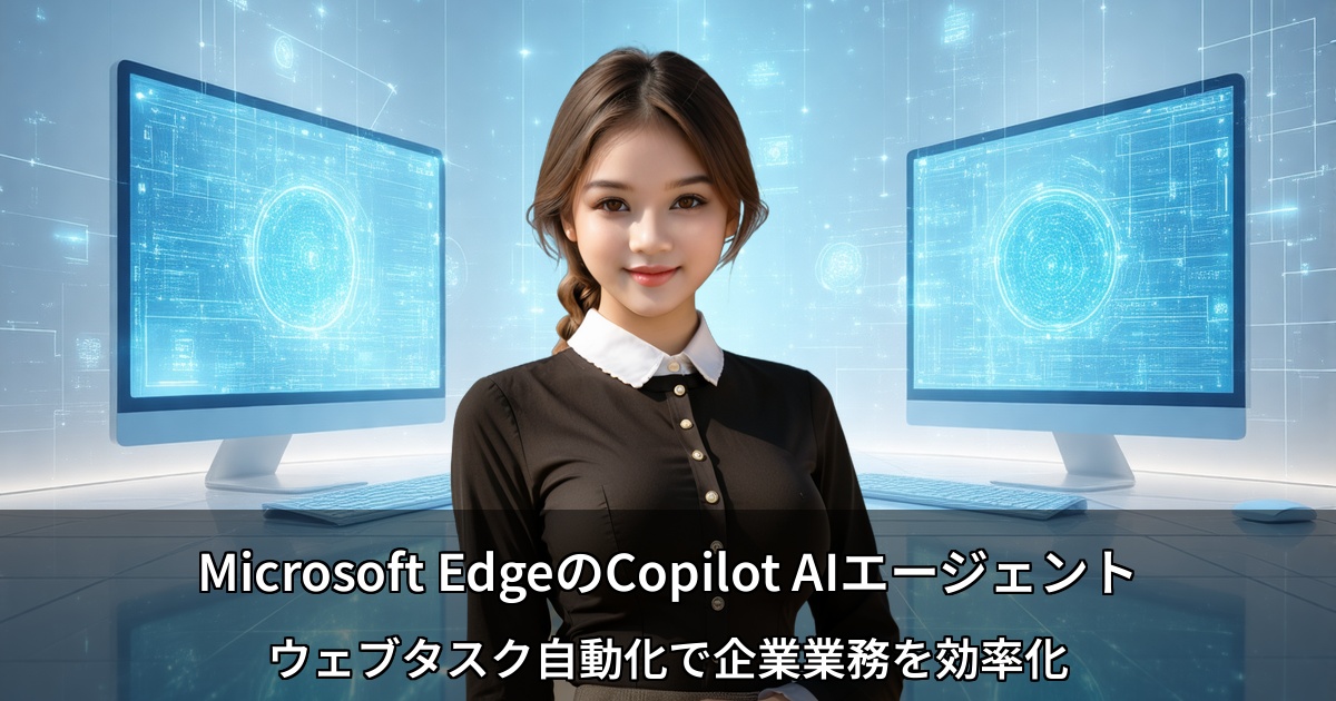 Microsoft EdgeのAIエージェントCopilotが企業のウェブ利用を変える