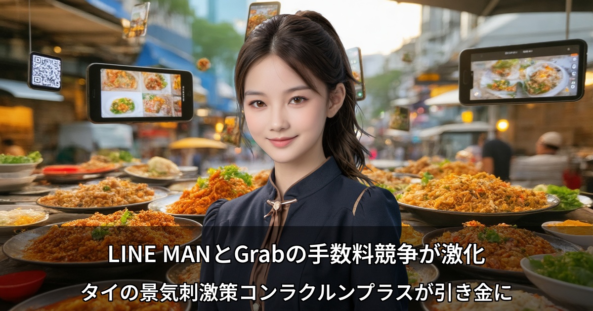LINE MANとGrabの手数料競争が激化 ～タイの景気刺激策コンラクルンプラスが引き金に～