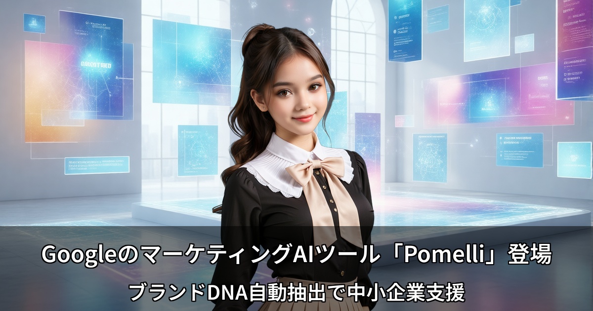 GoogleのマーケティングAIツール「Pomelli」が登場 ～ブランドDNA自動抽出で中小企業支援～