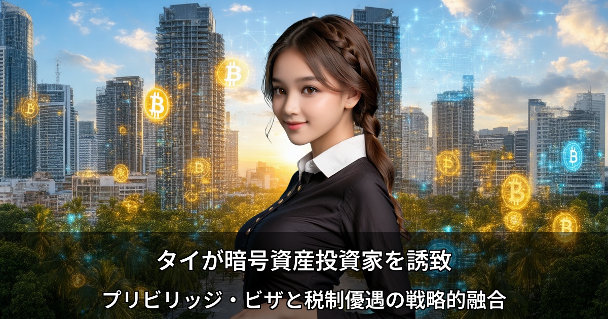 タイが暗号資産投資家を誘致 ～プリビリッジ・ビザと税制優遇の戦略的融合～