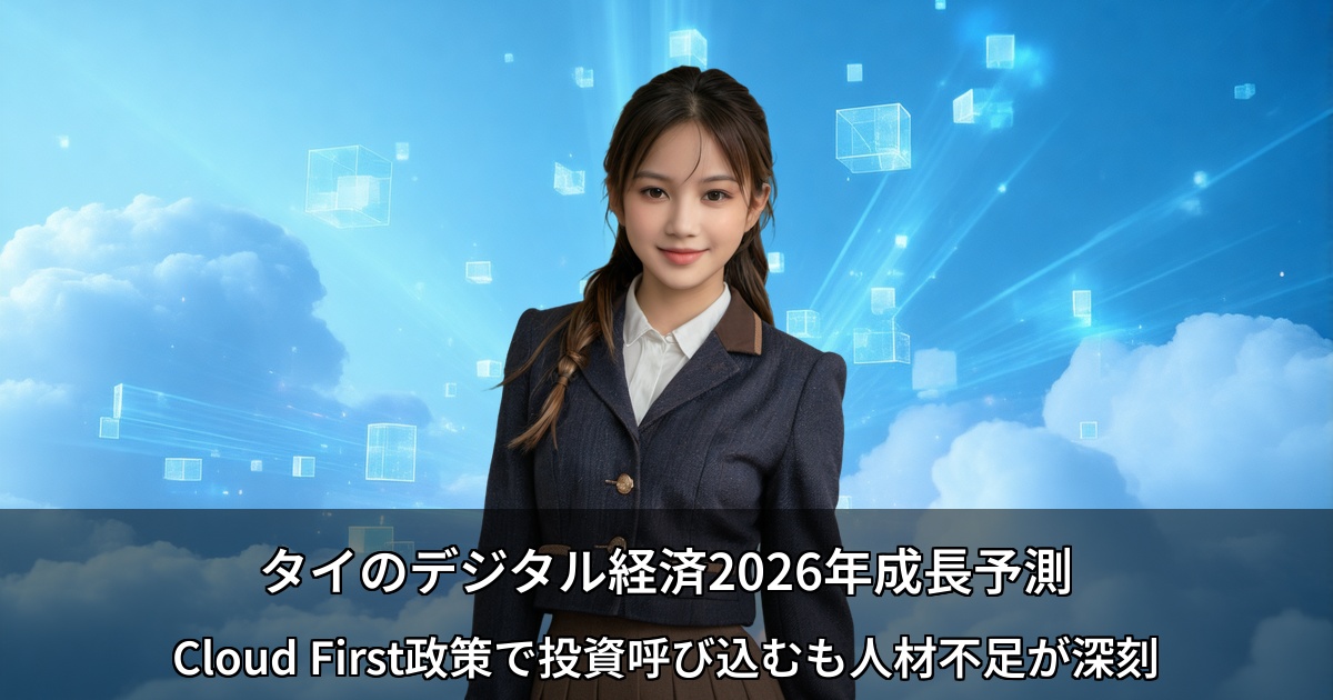 タイのデジタル経済2026年成長予測 ～Cloud First政策で投資呼び込むも人材不足が深刻～