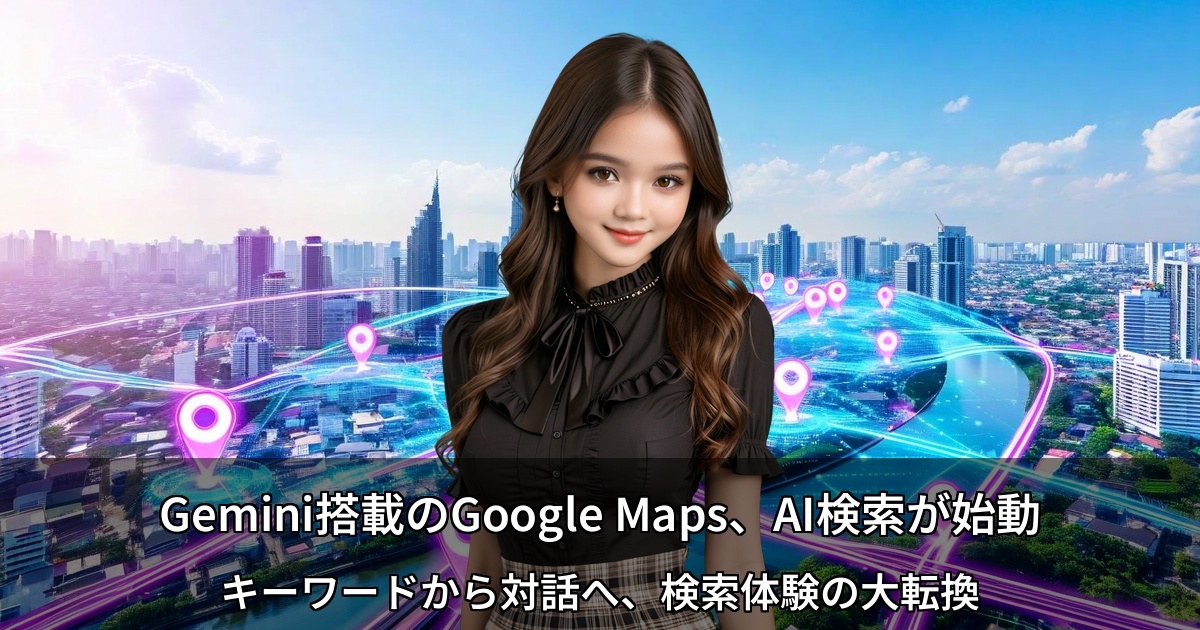 Gemini搭載のGoogle Maps、AI検索が始動 ～キーワードから対話へ、検索体験の大転換～