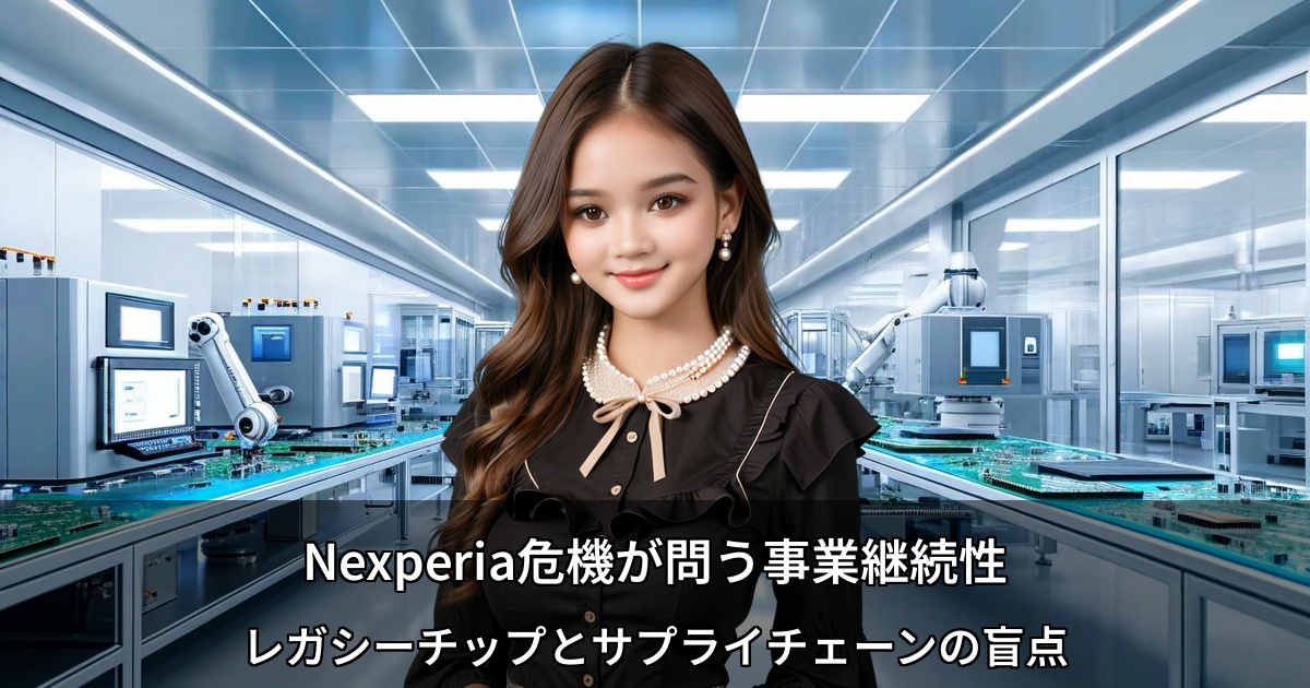 Nexperia掌握でレガシーチップ危機 ～サプライチェーンの脆弱性が浮き彫りに～