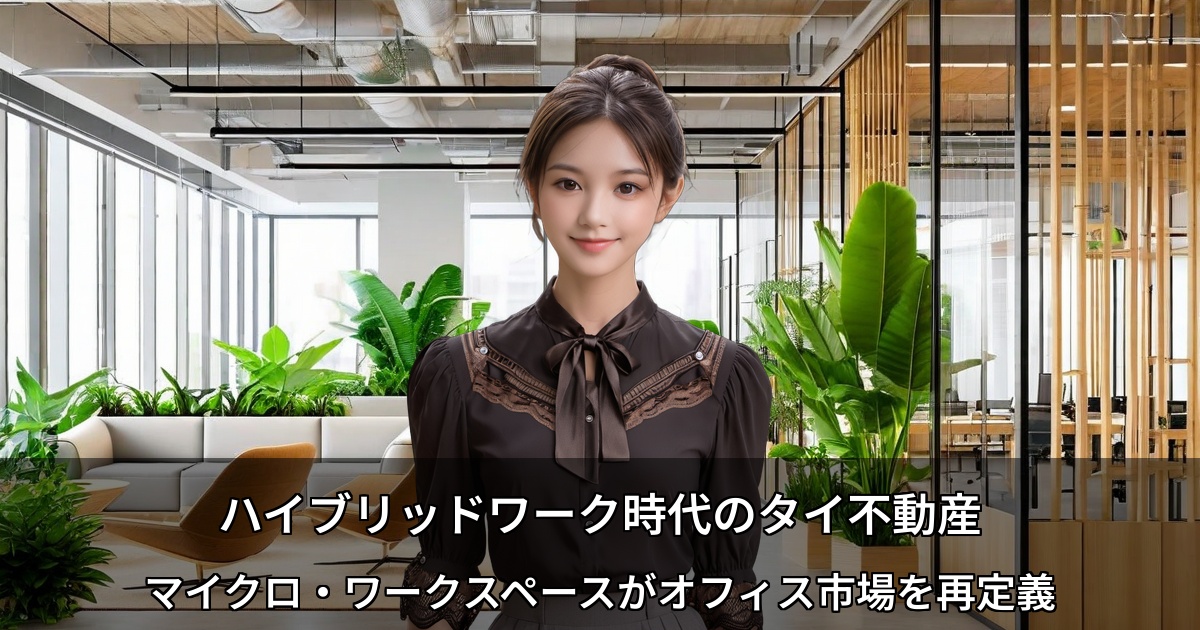 ハイブリッドワーク時代のタイ不動産 ～マイクロ・ワークスペースがオフィス市場を再定義～