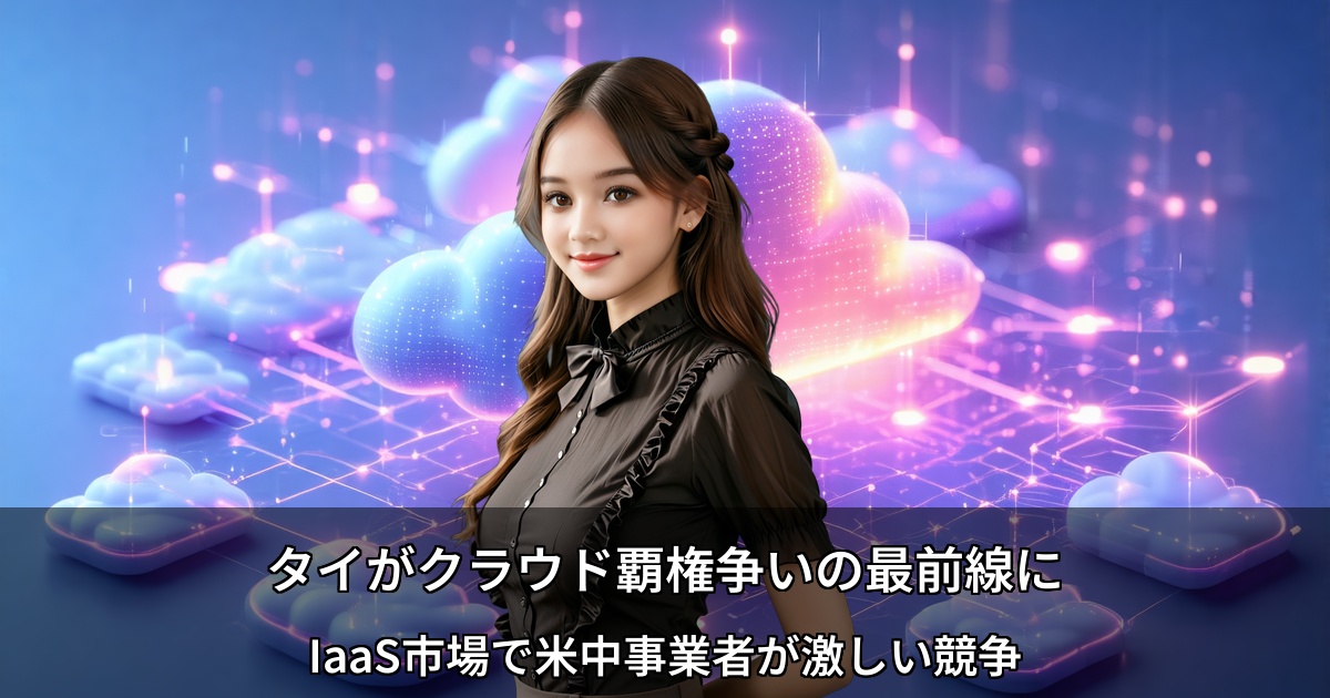 タイIaaS市場で米中クラウド最前線 ～順位変動が示す覇権争いの実態～