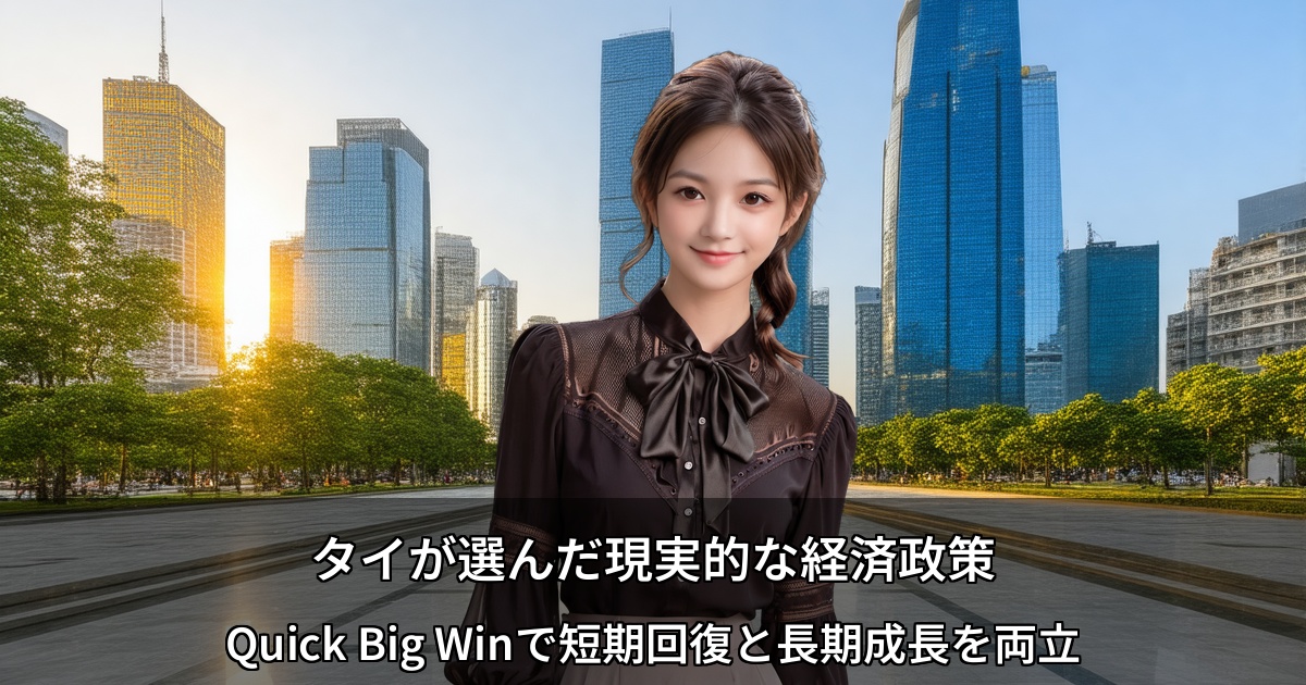タイが選んだ現実的な経済政策 ～Quick Big Winで短期回復と長期成長を両立～