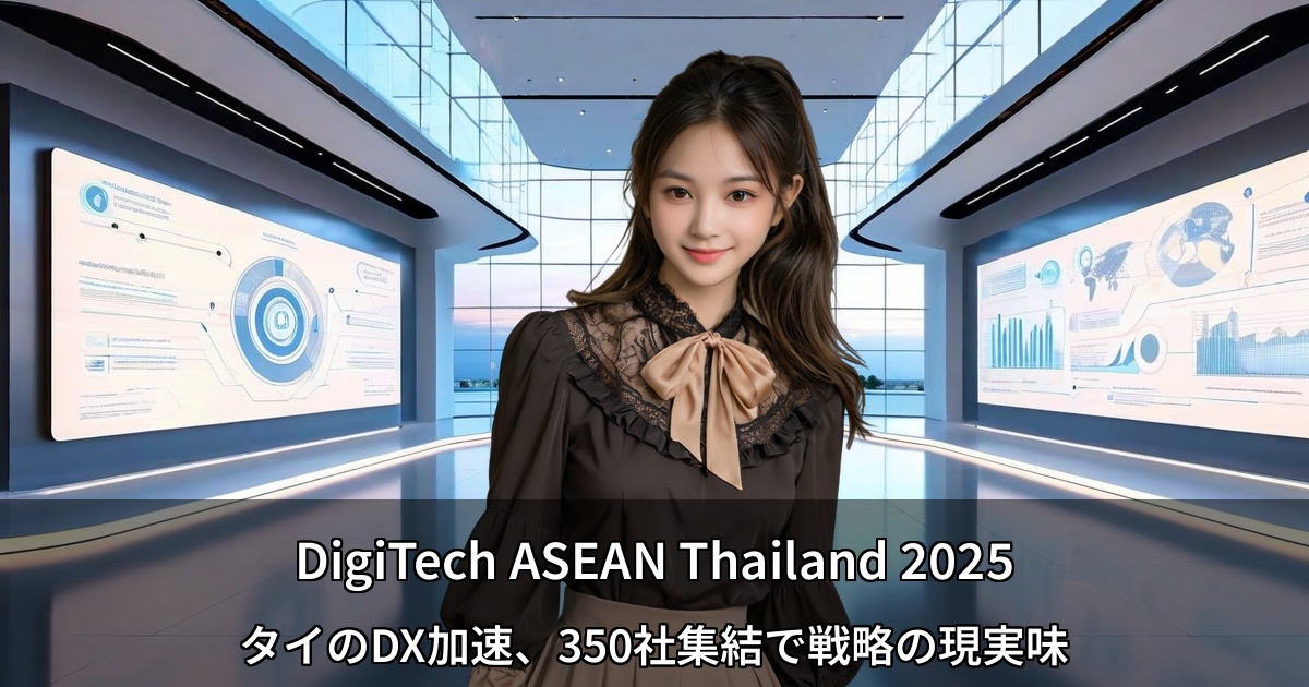 DigiTech ASEAN Thailand 2025 ～タイのDX加速、350社集結で戦略の現実味～
